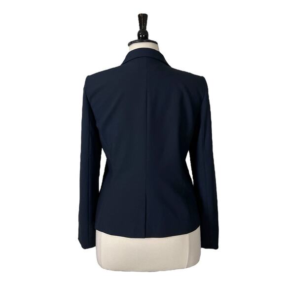 Calvin Klein Blazer 2 Button Black Classic Notch Lapel Stretch Women’s Size 16 - Picture 4 of 12